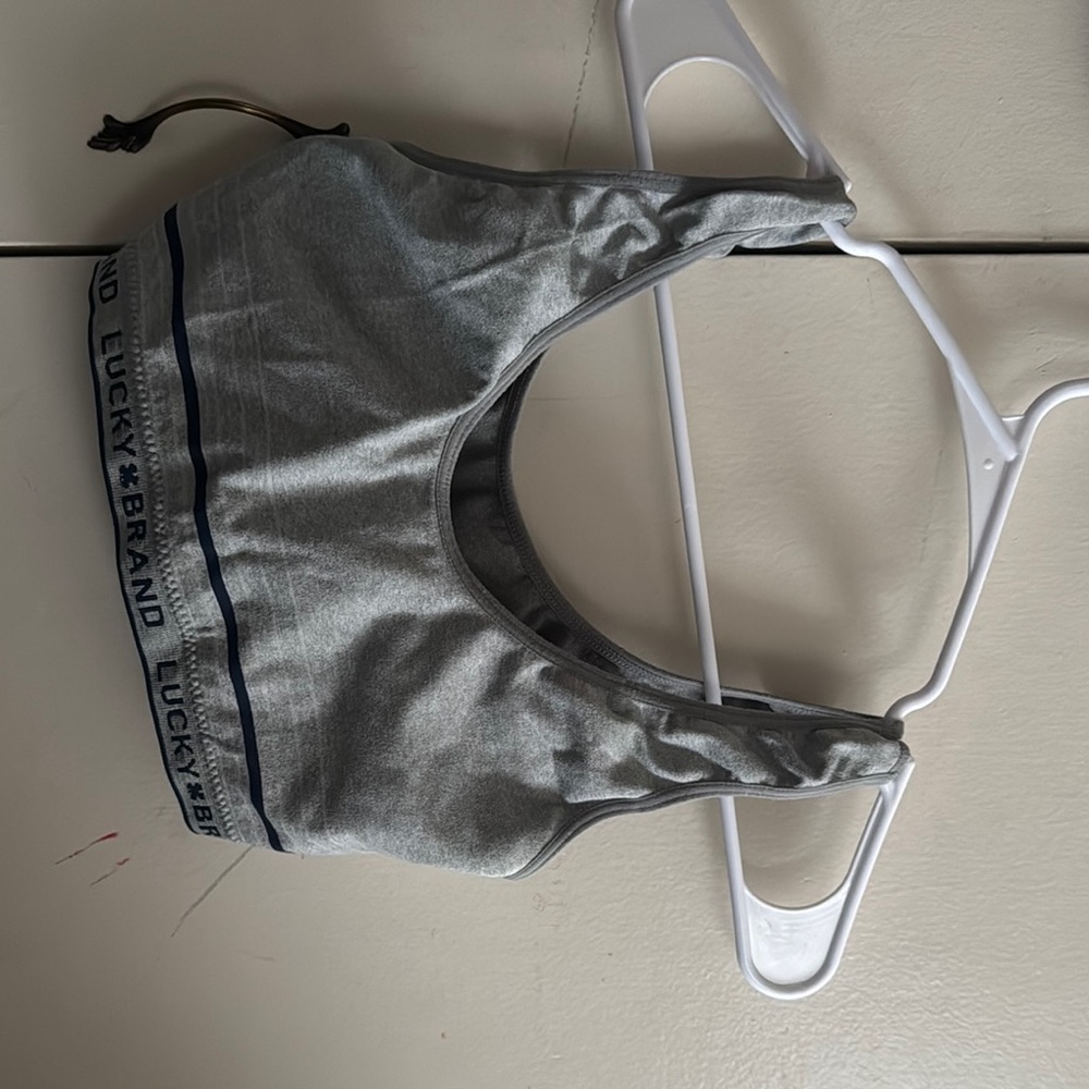 Lucky Brand Heather Gray Sports Bra